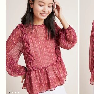 NWT Anthropologie Miss Candela Campania Top - size XS